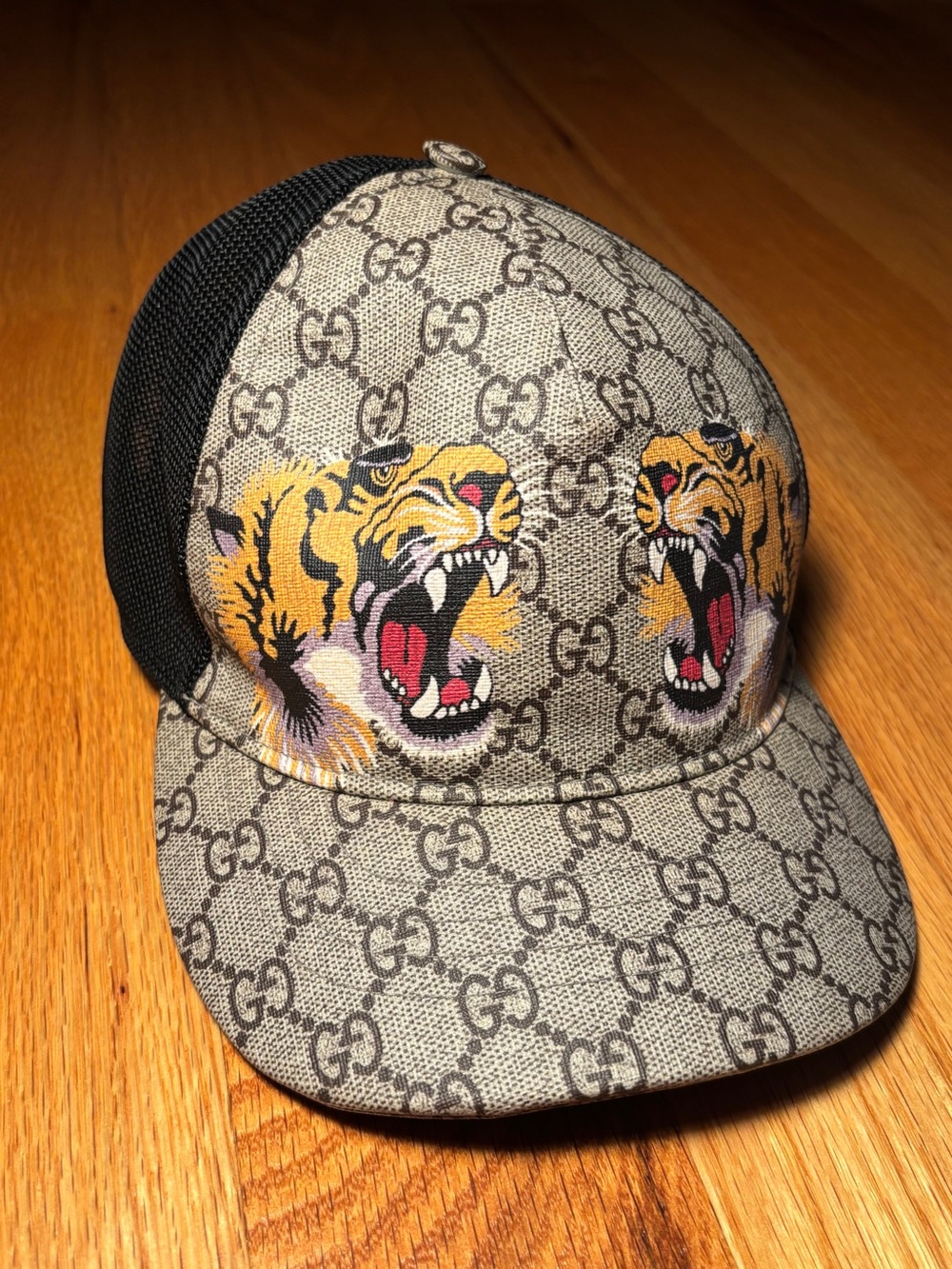 Gucci Tigers Print GG Supreme Baseball Hat Beige/Brown🔥🔥